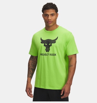 Erkek UA Project Rock Brahma Bull Kısa Kollu Tişört