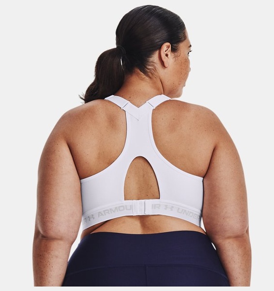 Beyaz Kadın Armour® High Crossback Spor Sütyeni