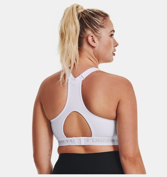 Beyaz Kadın Armour® High Crossback Spor Sütyeni