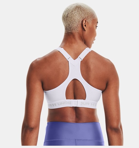 Beyaz Kadın Armour® High Crossback Spor Sütyeni