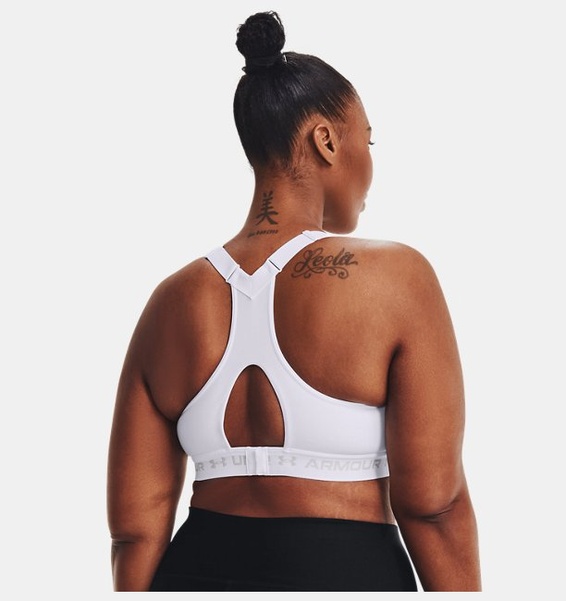 Beyaz Kadın Armour® High Crossback Spor Sütyeni
