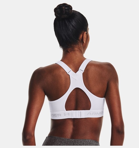Beyaz Kadın Armour® High Crossback Spor Sütyeni