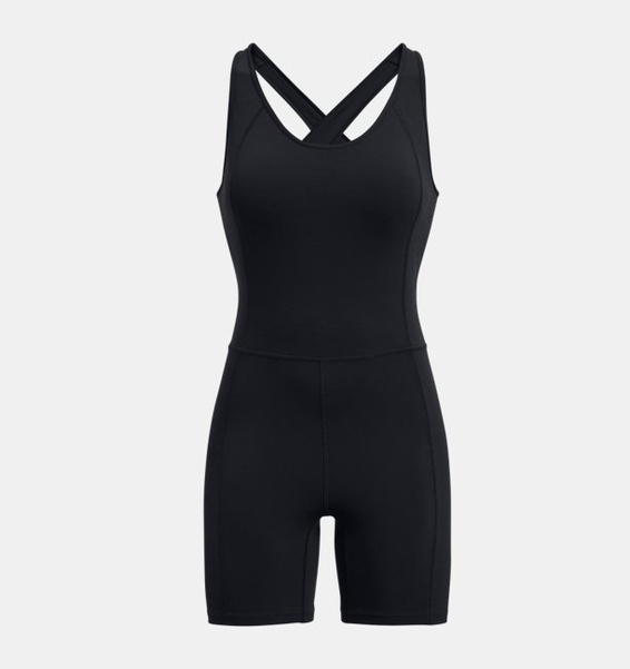 Siyah Kadın UA Meridian Şortlu Bodysuit