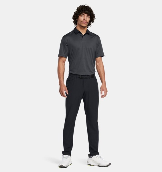 Siyah Erkek UA Tour Tips Jakarlı Polo