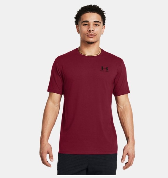 Bordo Erkek UA Sportstyle LC Kısa Kollu T-shirt