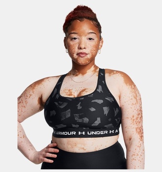 Kadın UA Crossback Mid Baskılı Spor Sütyeni