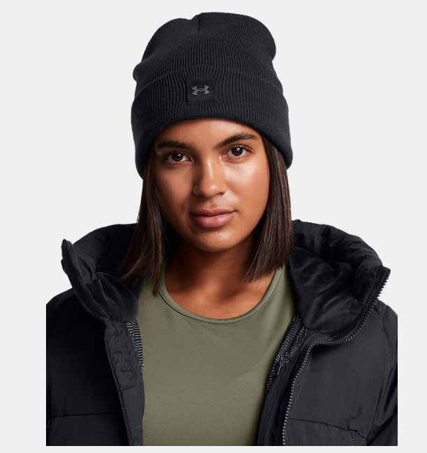 Kadın UA Halftime Cuff Bere Siyah