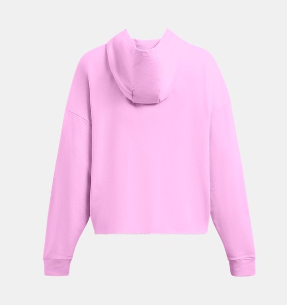 Pembe Kadın UA Rival Terry Oversized Kapüşonlu Üst