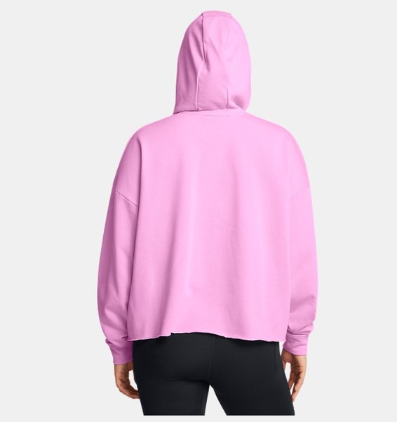 Pembe Kadın UA Rival Terry Oversized Kapüşonlu Üst