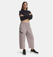Kadın UA Unstoppable Fleece Grid Crop Eşofman Altı