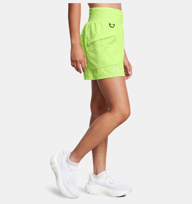 Kadın UA Trail Run Şort Yeşil