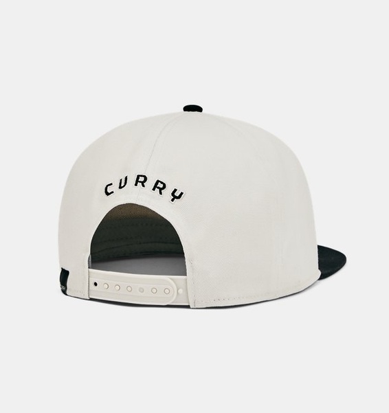 Beyaz Erkek UA Curry Flatbrim Snapback Şapka