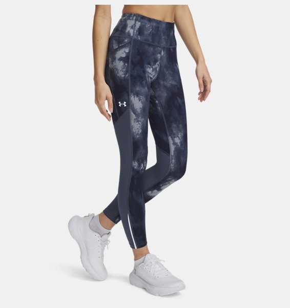 Gri Kadın UA Launch Baskılı Bilekte Tayt