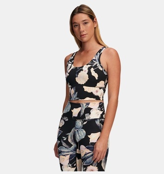 Kadın UA Meridian Fitted Baskılı Crop Atlet