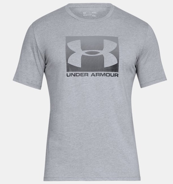 Gri Erkek UA Boxed Sportstyle Kısa Kollu T-shirt