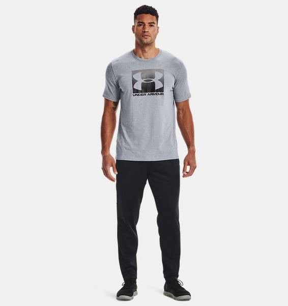 Gri Erkek UA Boxed Sportstyle Kısa Kollu T-shirt