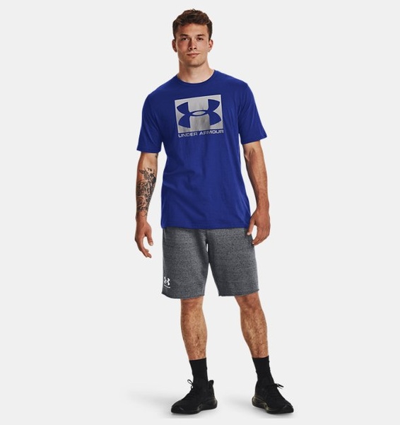 Mavi Erkek UA Boxed Sportstyle Kısa Kollu T-shirt