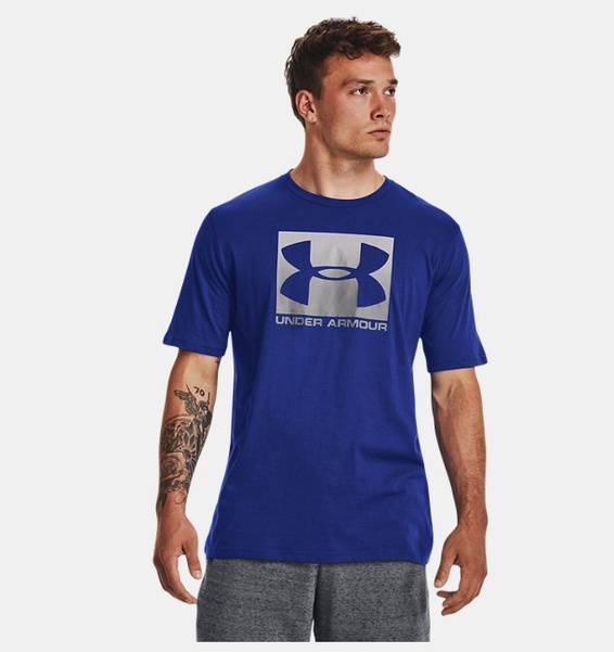 Mavi Erkek UA Boxed Sportstyle Kısa Kollu T-shirt