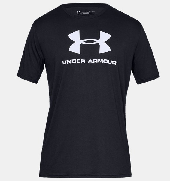 Siyah Erkek UA Sportstyle Logo Kısa Kollu T-shirt