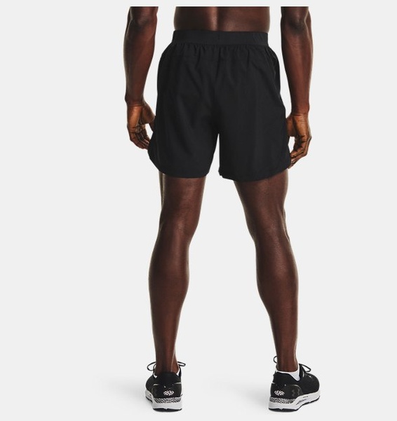 Siyah Erkek UA Launch Koşu 5inç Şort