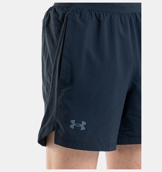 Siyah Erkek UA Launch Koşu 5inç Şort
