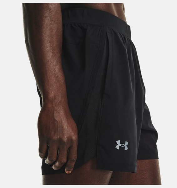 Siyah Erkek UA Launch Koşu 5inç Şort