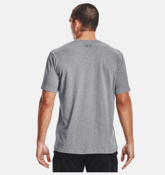 Gri Erkek UA Sportstyle Logo Kısa Kollu T-shirt