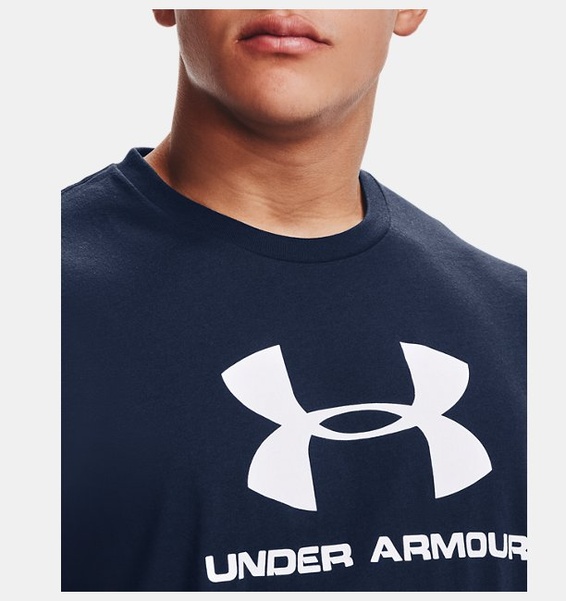 Lacivert Erkek UA Sportstyle Logo Kısa Kollu
