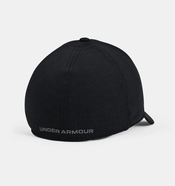 Siyah Erkek UA Serin Tutan ArmourPencereli™ Stretch Şapka