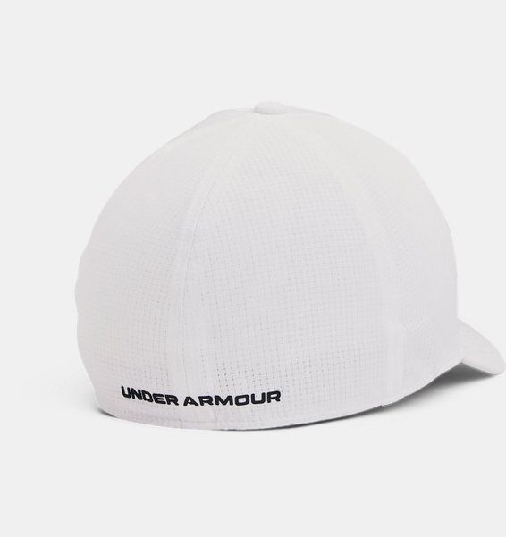 Beyaz Erkek UA Serin Tutan ArmourPencereli™ Stretch Şapka