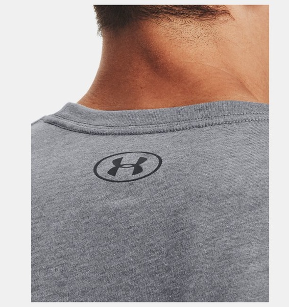 Gri Erkek UA Sportstyle Logo Kısa Kollu T-shirt