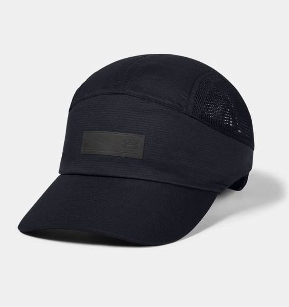 Siyah Unisex UA Serin Tutan Koşu Dash Şapka