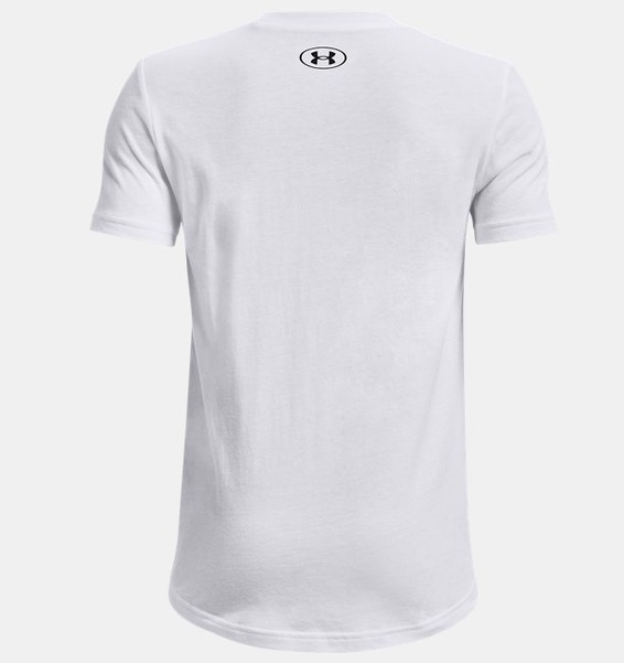 Beyaz Çocuk UA Sportstyle Logo Kısa Kollu