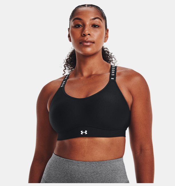 Kadın UA Infinity Mid Covered Spor Sütyeni Siyah