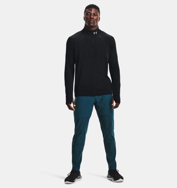 Siyah Erkek UA Qualifier Koşu 2.0 ½ Fermuarlı Sweatshirt