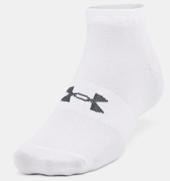 Beyaz Unisex UA Essential Kısa Çorap 3'lü Paket