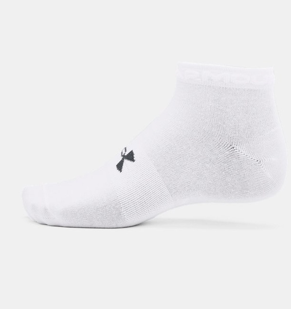 Beyaz Unisex UA Essential Kısa Çorap 3'lü Paket