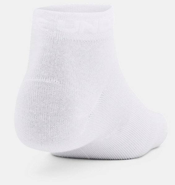 Beyaz Unisex UA Essential Kısa Çorap 3'lü Paket