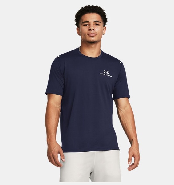 Lacivert Erkek UA RUSH™ Energy Kısa Kollu T-shirt