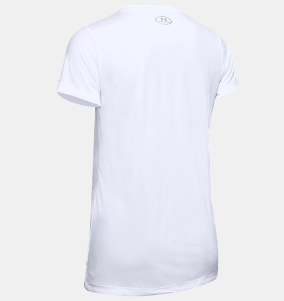 Beyaz Kadın UA Tech™ V-Yaka T-shirt