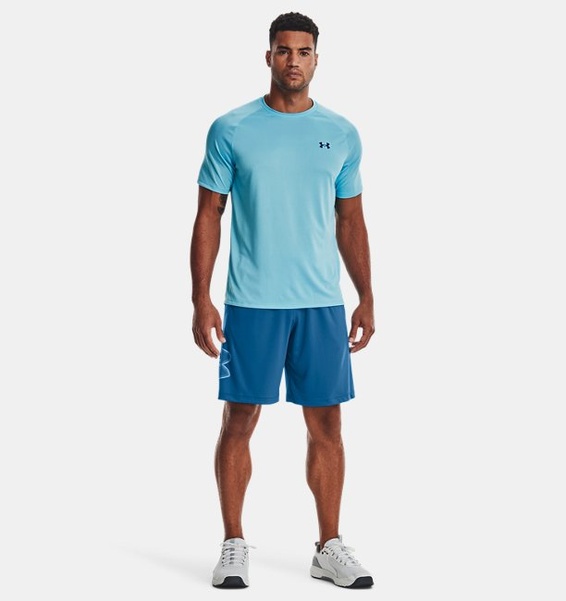 Mavi Erkek UA Tech Graphic Şort