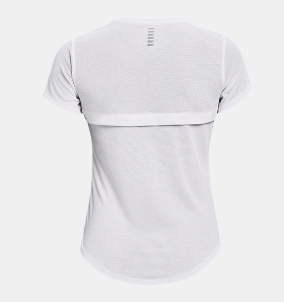 Beyaz Kadın UA Streaker Koşu Kısa Kollu T-shirt