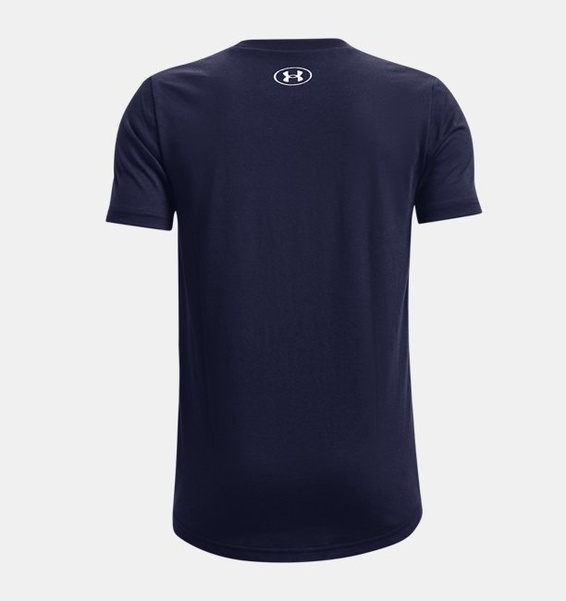 Lacivert Çocuk UA Spoststyle Left Chest Kısa Kollu T-shirt