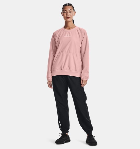 Siyah Kadın UA RUSH™ Dokuma Eşofman Altı