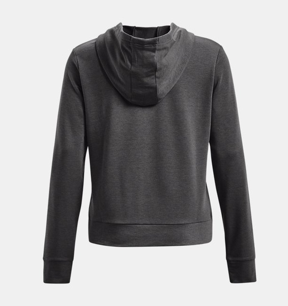 Gri Kadın UA Rival Terry Tam Boy Fermuarlı Kapüşonlu Üst