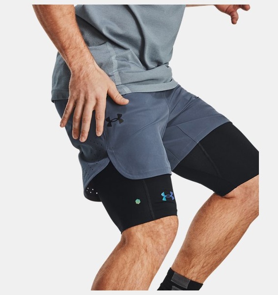 Siyah Erkek UA RUSH™ SmartForm Uzun Şort