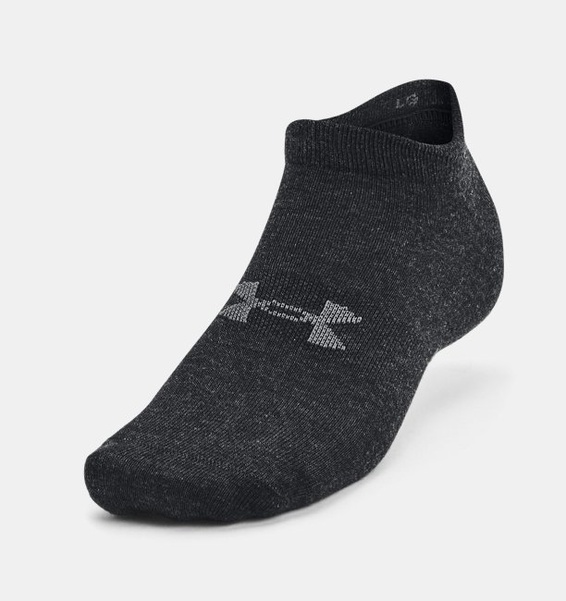 Siyah Unisex UA Essential No Show 3’lü Paket Çorap