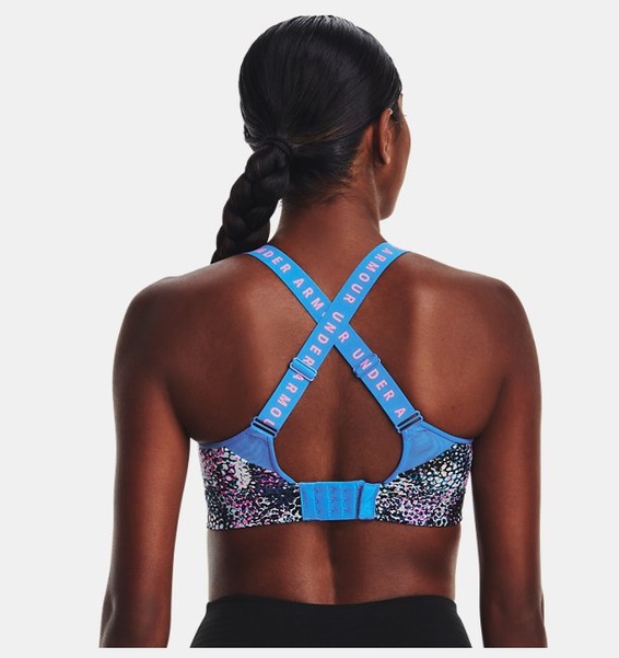 Pembe Kadın UA Infinity High Baskılı Spor Sütyeni