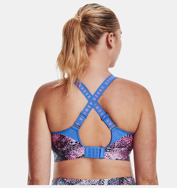 Pembe Kadın UA Infinity High Baskılı Spor Sütyeni