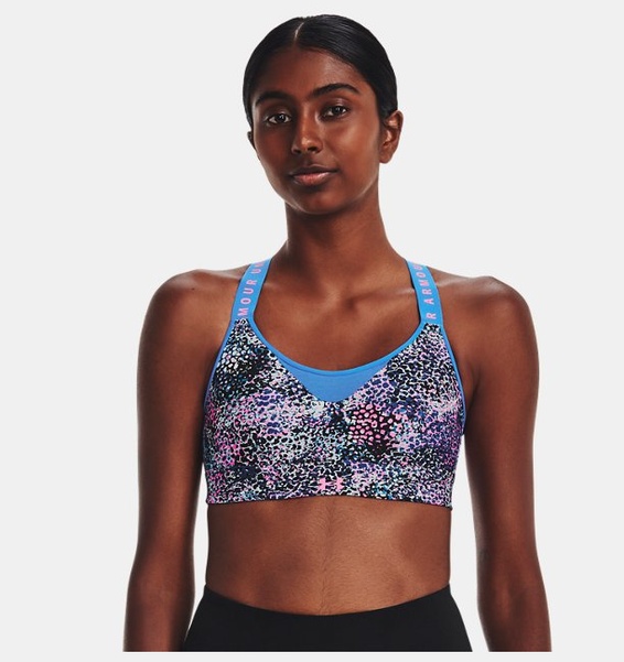 Pembe Kadın UA Infinity High Baskılı Spor Sütyeni